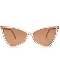 Saint Laurent Jerry Thin Sunglasses - Natural