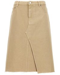 Tory Burch - 'Deconstructed Midi' Skirt - Lyst
