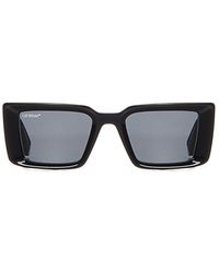 Off-White c/o Virgil Abloh Savannah Rectangular Frame Sunglasses - Grey