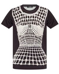 Balmain - T-Shirt With Print - Lyst