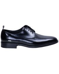 Karl Lagerfeld - Round-Toe Lace-Up Shoes - Lyst
