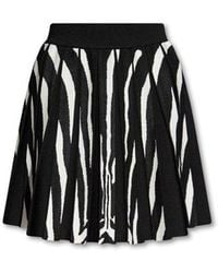 Balmain - Skirt With Animal Motif - Lyst