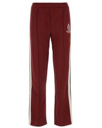 Sporty & Rich - Crown Logo Embroidered Pants - Lyst