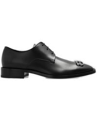 Balenciaga - Bb Icon Plaque Derby Lace-up Shoes - Lyst