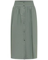 Woolrich - Long Cotton Skirt - Lyst