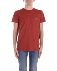 Lacoste - Logo-Patch Crewneck T-Shirt - Lyst