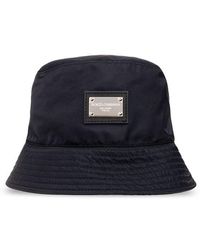 Dolce & Gabbana - Bucket Hat With Logo, - Lyst