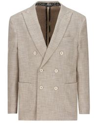 Etro - Double-breasted Buttoned Blazer - Lyst
