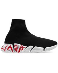 Balenciaga - Speed 2.0 Sole-printed Sock Sneakers - Lyst