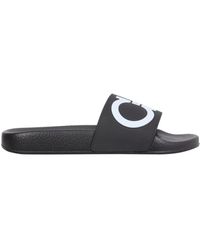 Ferragamo Slide Groovy Sandals - Black
