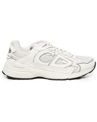 Dior - B30 Logo Patch Lace-Up Sneakers - Lyst