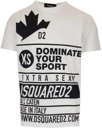 DSquared² Extra Sexy Logo Print T-shirt S Cotton - Multicolour