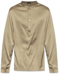 Tom Ford - Half Buttoned Long-sleeved Shirt - Lyst