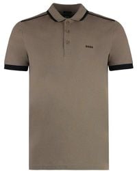 BOSS - Stripe Detailed Polo Shirt - Lyst