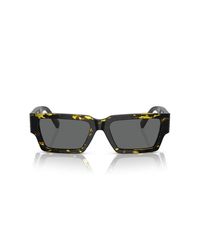 Versace - Rectangle Frame Sunglasses - Lyst