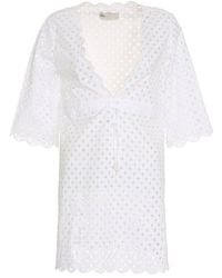 Tory Burch - Cotton Mini-dress - Lyst