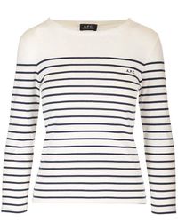 A.P.C. - Thelma Striped Top - Lyst