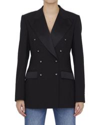 Dolce & Gabbana - Wool And Duchesse Tuxedo Jacket - Lyst
