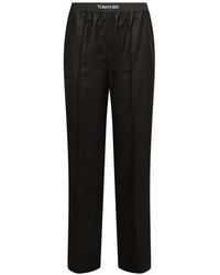 Tom Ford - Elasticated Waistband Straight Trousers - Lyst