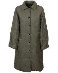 A.P.C. - Sarah Quilted Buttoned Coat - Lyst