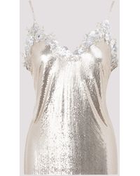 balenciaga silver chainmail camisole