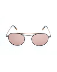 Zegna - Oval Frame Sunglasses - Lyst