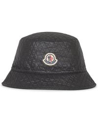 Moncler - Logo-patch Quilted Bucket Hat - Lyst