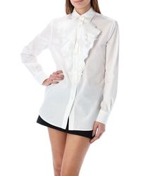 Ralph Lauren - Keara Buttoned Ruffle Shirt - Lyst