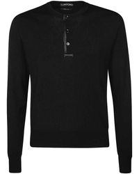 Tom Ford - Cotton-silk Blend Crew-neck Sweater - Lyst