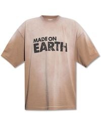 Vetements - Made On Earth Printed Oversized T-shirt - Lyst