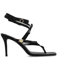 Versace - Bow-embellished Square-toe Sandals - Lyst