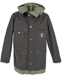Sacai - X Carhartt Wip Reversible Hooded Jacket - Lyst