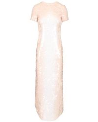 ワンピース SPORTMAX RANGHI LONG DRESS WITH SEQUINS Sportmax RANGHI Long sequinned dress | REVERSIBLE