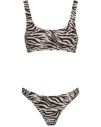 Reina Olga - Rocky Zebra Printed Bikini Set - Lyst