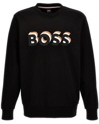 BOSS - Logo Sweatshirt - Lyst