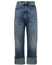 R13 - Distressed Tailored Drop Jeans - Lyst