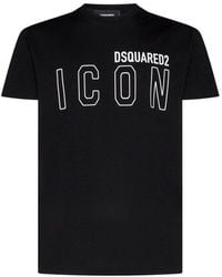 DSquared² - Icon Logo-print T-shirt - Lyst