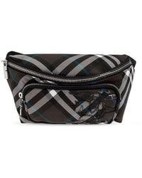 Burberry - Small Checked Belt Bag - Lyst