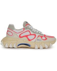 Balmain - B-east Sneakers - - White/bright Pink - Leather - Lyst