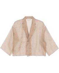 Antonelli - Sheer Blazer Jacket - Lyst