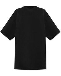 Balenciaga Oversized T-shirt With Contrasting Logo Print On The Back In Cotton Man - Black