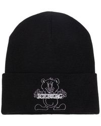 Iceberg - Logo-embroidered Knitted Beanie Hat - Lyst