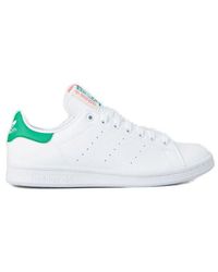 adidas Stan Lee Low-top Leather Trainers in White | Lyst