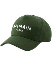 Balmain - Logo Embroidered Baseball Cap - Lyst