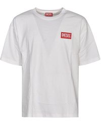 DIESEL - T-Danny-Nlabel Crewneck T-Shirt - Lyst