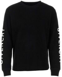 Givenchy - Black Piquet T-shirt - Lyst