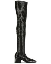 Courreges - Block Heel Thigh-high Boots - Lyst