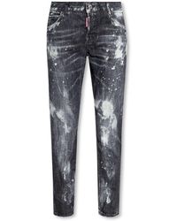 DSquared² - Paint Splatter-effect Mid-rise Jeans - Lyst