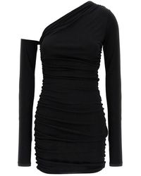 ANDAMANE - Olimpia One-shoulder Draped Mini Dress - Lyst