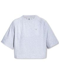 adidas Originals - Cropped T-Shirt With Logo - Lyst